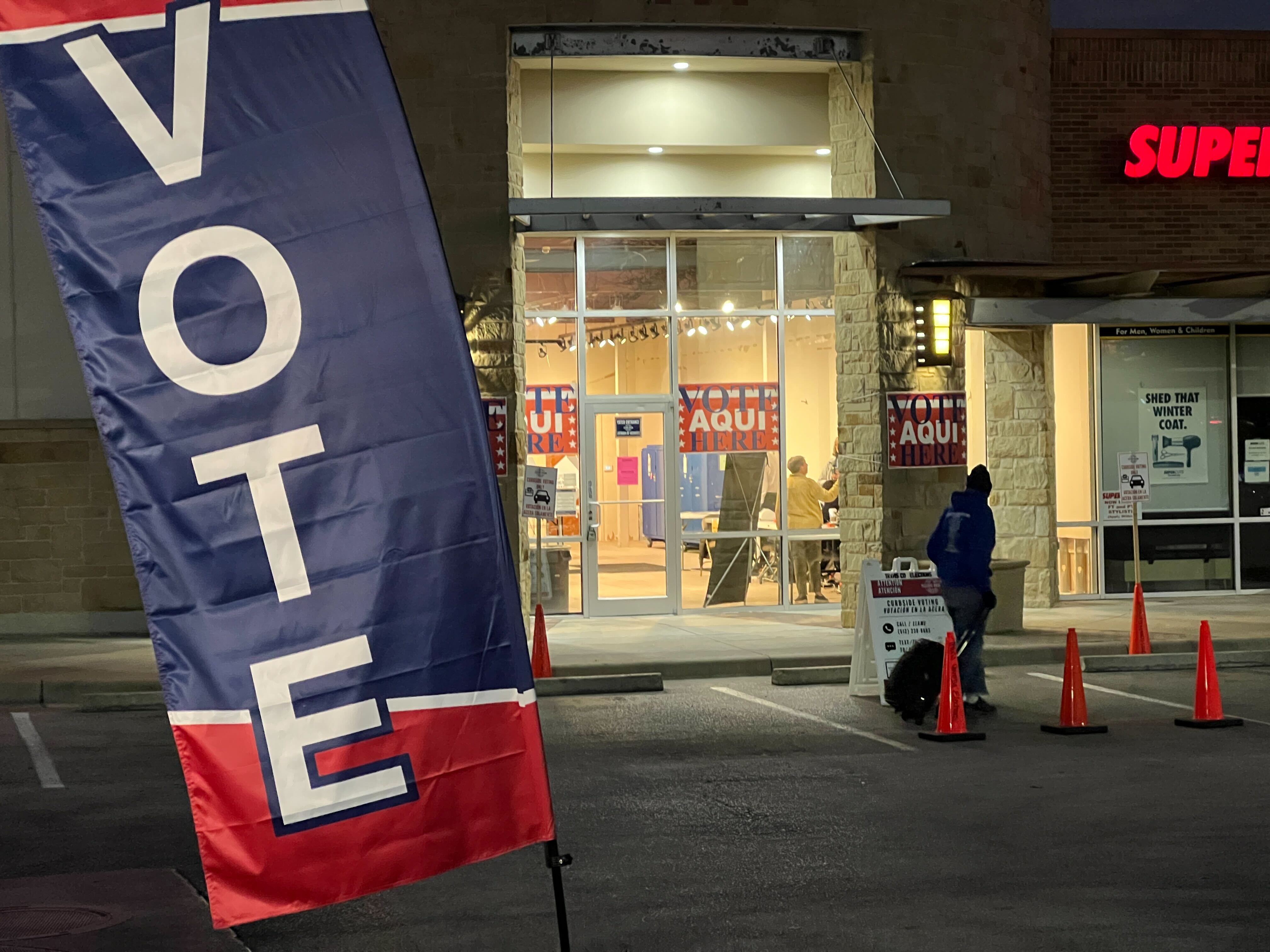 A voting location in south Austin on the first day of early voting in the March 2024 primary election, on Feb. 20, 2024. (KXAN Photo/Todd Bailey)