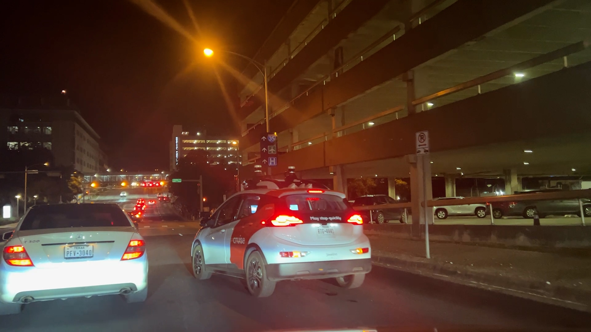 Two autonomous vehicles stop traffic on Austin streets