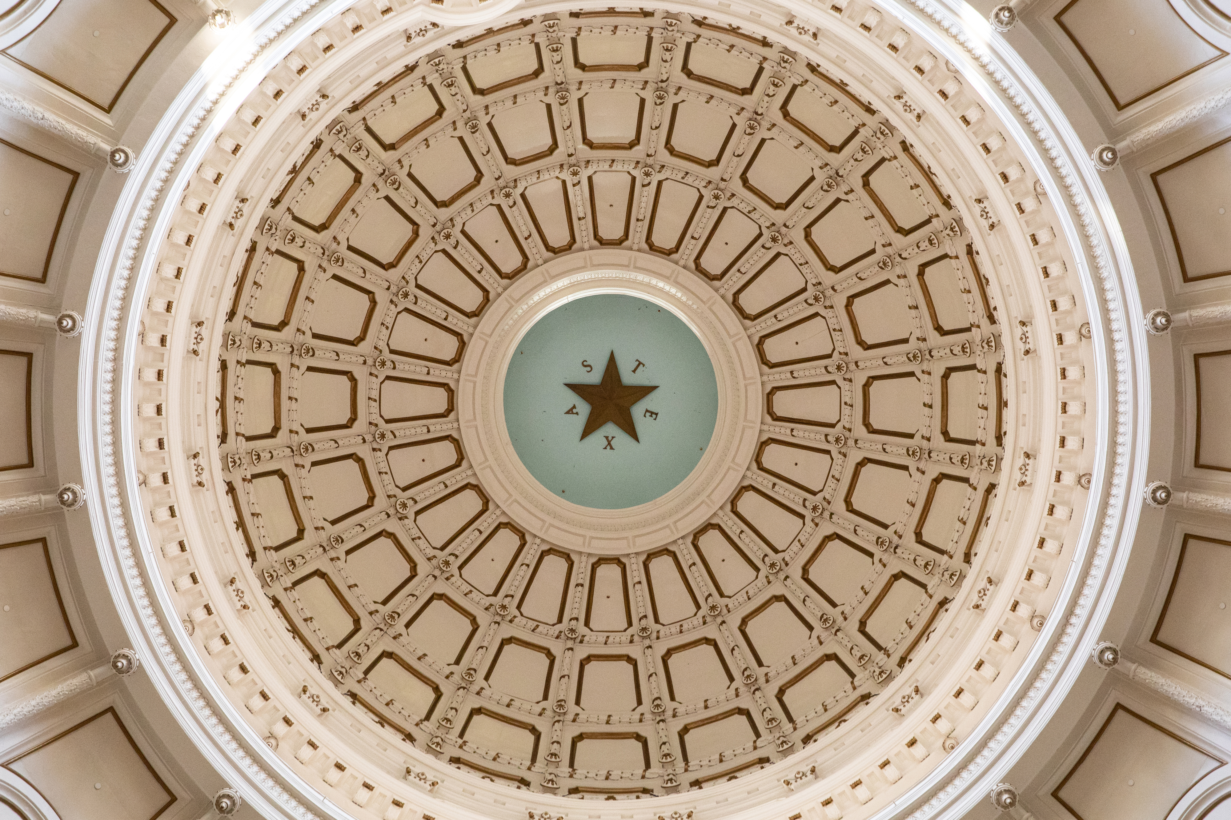 The Texas State Capitol rotunda dome is seen on the first day of the 87th Legislature's third special session on September 20, 2021 in Austin, Texas. (Photo by Tamir Kalifa/Getty Images)