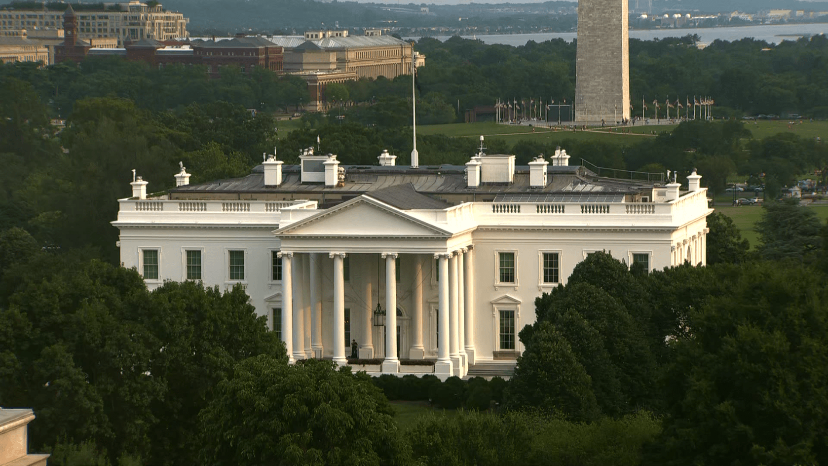 The White House on Aug. 1, 2023. (NBC News)